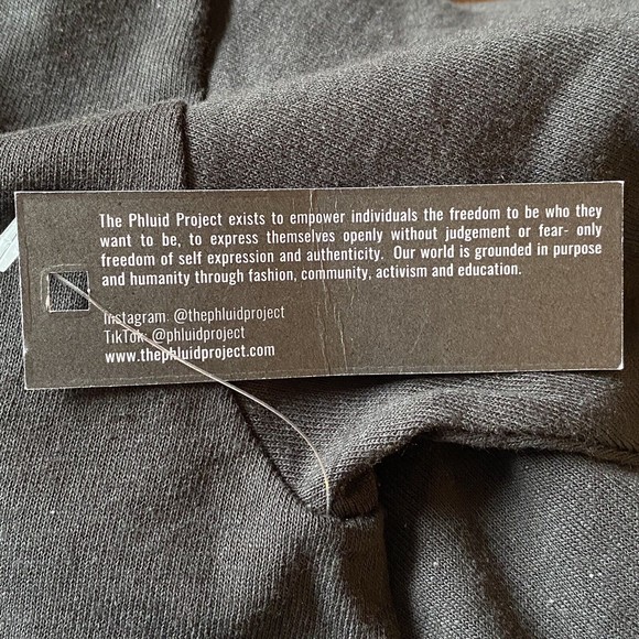 “They Power” THE PHLUID PROJECT LGBTQ PRIDE Black Rainbow T-Shirt Unisex M Black - Picture 5 of 6